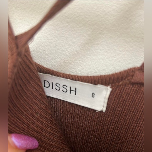 Dissh Gianna Knit Dress in Chocolate size 8 - SOLD OUT ONLINE - Picture 6 of 6